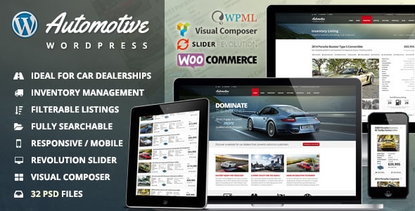 Tema Automotive - Template WordPress