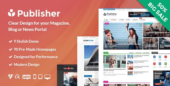 Tema Publisher Better-Studio - Template WordPress