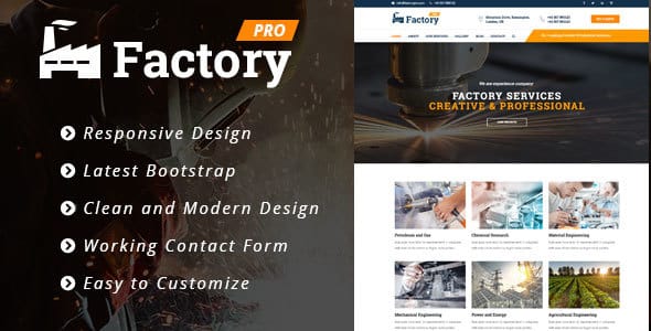 Tema Factory Pro - Template WordPress