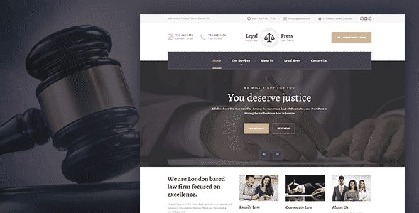 Tema LegalPress - Template WordPress