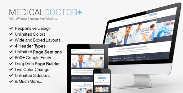 Tema Medical Doctor - Template WordPress