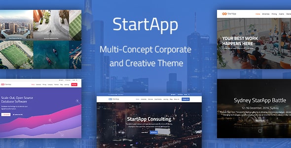 Tema StartApp - Template WordPress