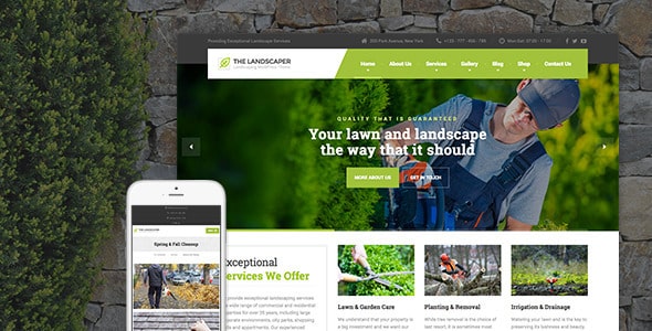 Tema The Landscaper - Template WordPress