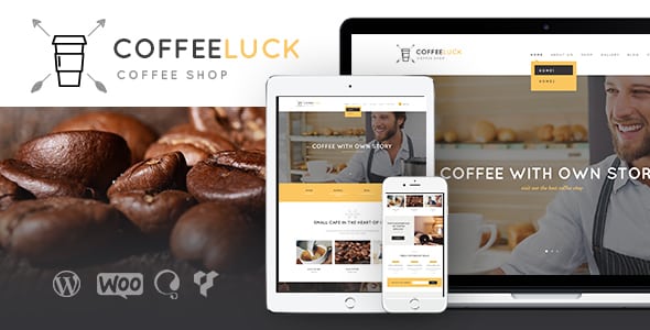 Tema Coffee Luck - Template WordPress