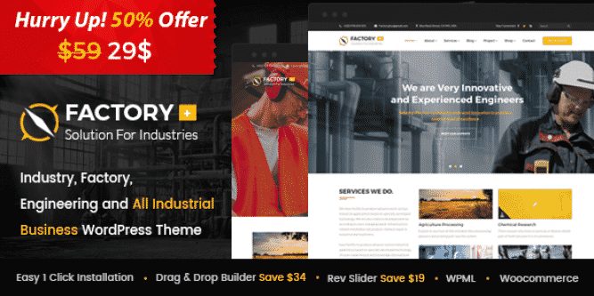 Tema Factory Plus - Template Wordpress