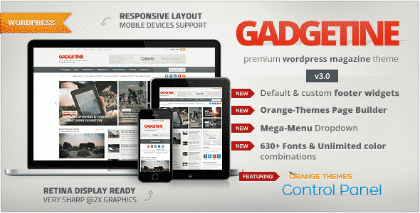 Tema Gadgetine - Template WordPress