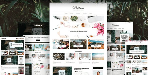 Tema Milana - Template WordPress