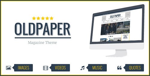 Tema OldPaper - Template WordPress