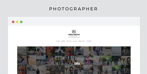 Tema Photographer - Template WordPress