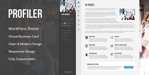 Tema Profiler - Template WordPress