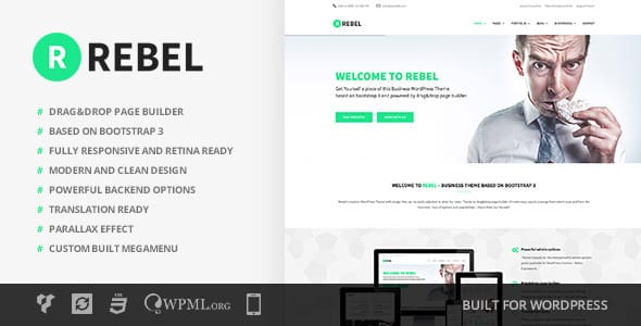 Tema Rebel - Template WordPress