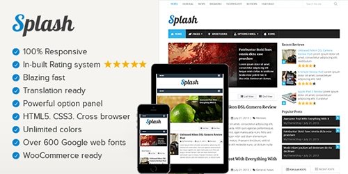 Tema Splash MyThemeShop - Template WordPress