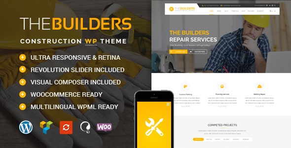 Tema The Builders - Template WordPress