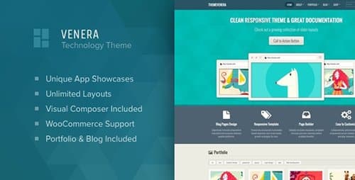 Tema Venera - Template WordPress