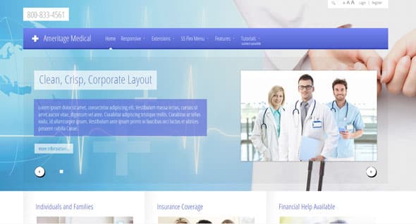 Tema Ameritage Medical - Template WordPress