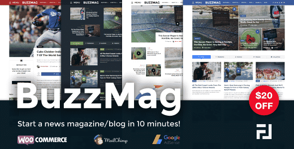 Tema BuzzMag - Template WordPress