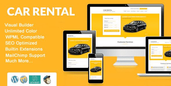 Tema Car Rental - Template WordPress