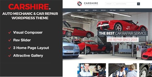 Tema CarShire - Template WordPress