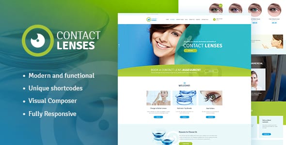 Tema Contact Lenses - Template WordPress