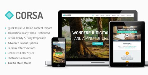 Tema Corsa - Template WordPress