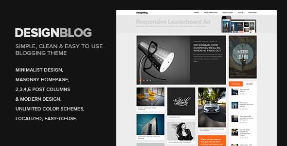 Tema Design Blog - Template WordPress