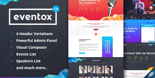 Tema Eventox - Template WordPress