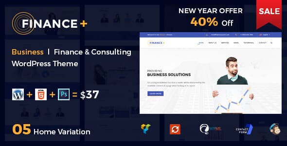 Tema Finance Plus - Template WordPress