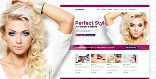 Tema HairDresser - Template WordPress