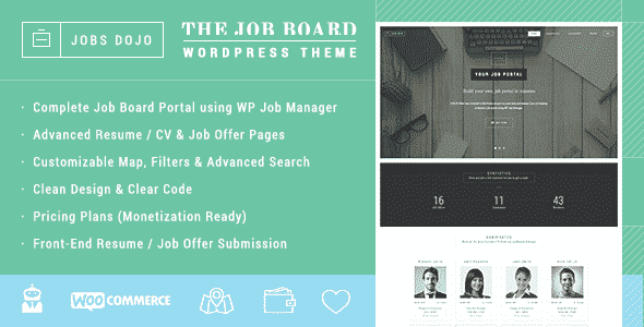 Tema JobsDojo - Template WordPress