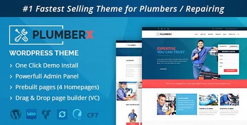 Tema PlumberX - Template WordPress