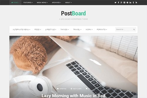 Tema PostBoard - Template WordPress