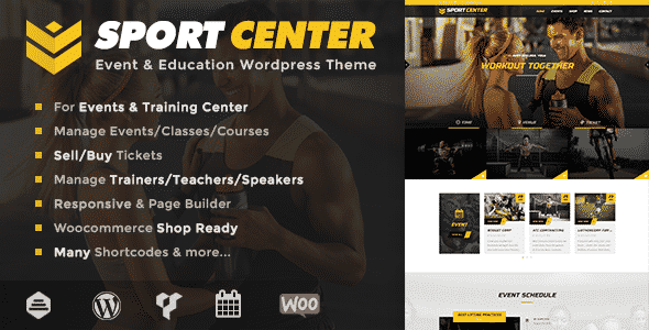 Tema Sport Center - Template WordPress
