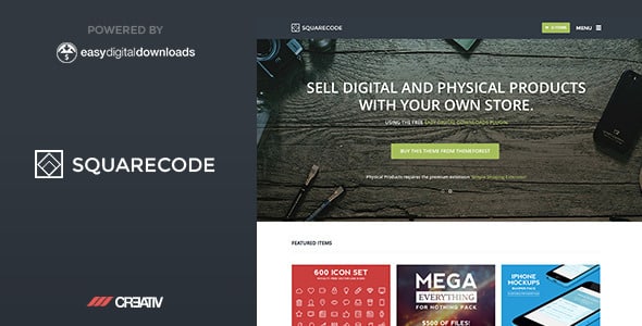 Tema SquareCode - Template WordPress 1