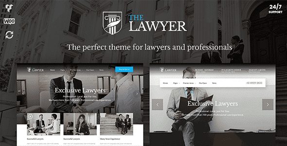 Tema The Lawyer - Template WordPress