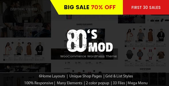 Tema 80s Mod - Template WordPress