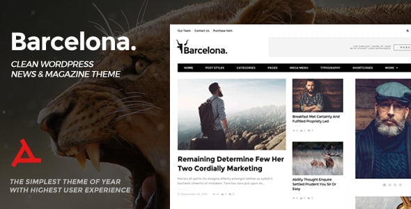 Tema Barcelona - Template WordPress