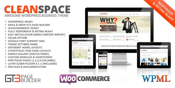 Tema CleanSpace - Template WordPress