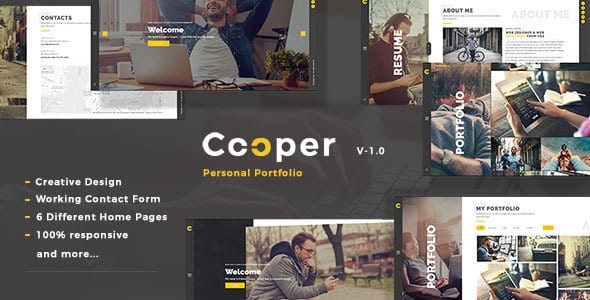 Tema Cooper WebRedox - Template WordPress