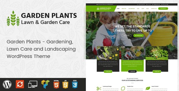Tema Garden Plants - Template WordPress
