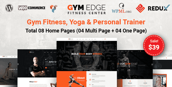 Tema GymEdge - Template WordPress
