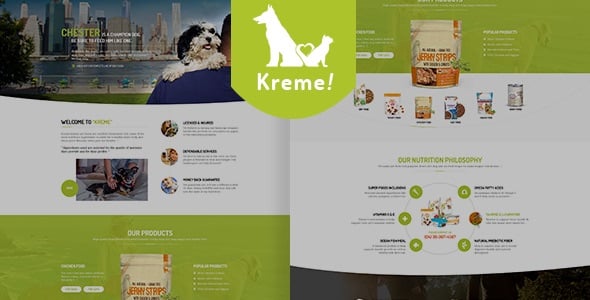 Tema Kreme - TEmplate WordPress