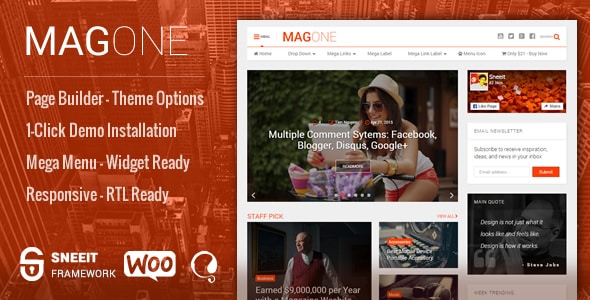 Tema MagOne - Template WordPress