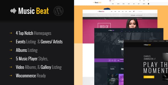 Tema MusicBeat - Template wordPress