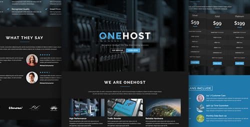 Tema OneHost - Template WordPress