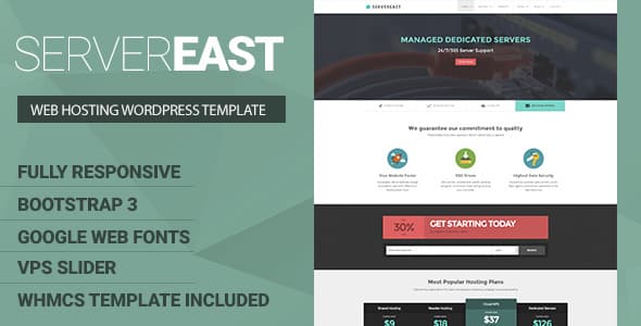 Tema ServerEast - Template WordPress