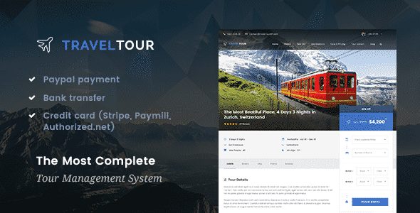 Tema Travel Tour - Template WordPress