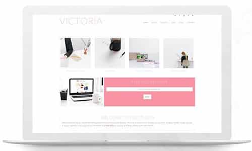 Tema Victoria KellyBritoBranding - Template WordPress