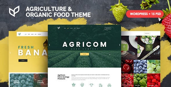 Tema Agricom - Template WordPRess