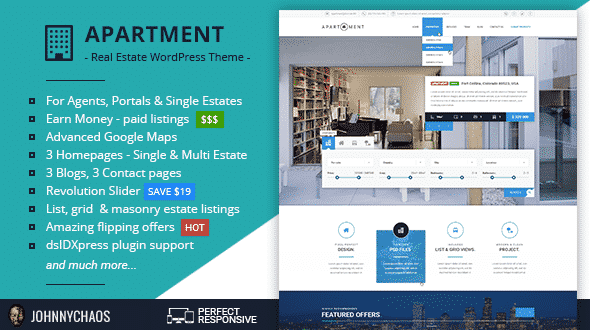 Tema Apartment WP - Template WordPress