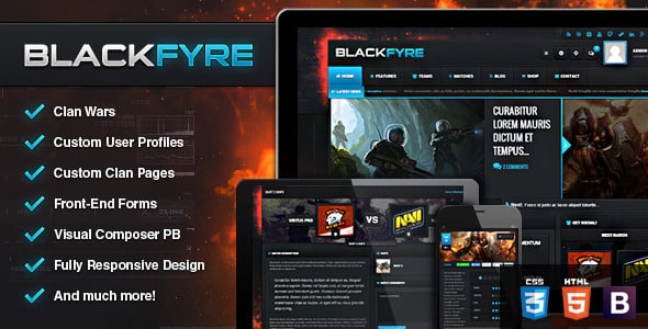 Tema BlackFyre - Template WordPress